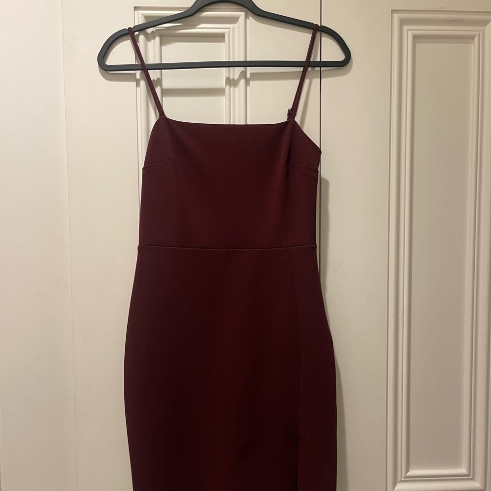 Express Maroon Bodycon Dress, Size XS (fits like S)